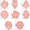 Christmas cutter & embossing 2. set of 8