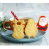 Santa Claus and Reindeer Cookie and Fondant Cutter