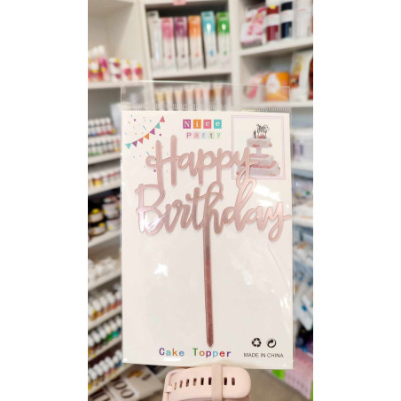 Happy Birthday Rosegold Szülinapi beszúró