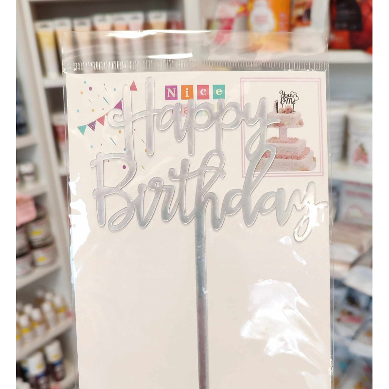 Happy Birthday Ezüst Szülinapi beszúró