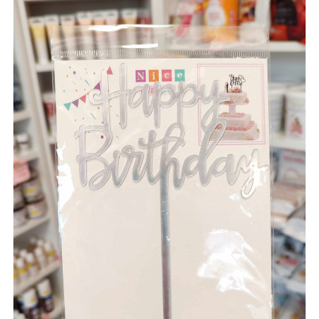 Happy Birthday Ezüst Szülinapi beszúró