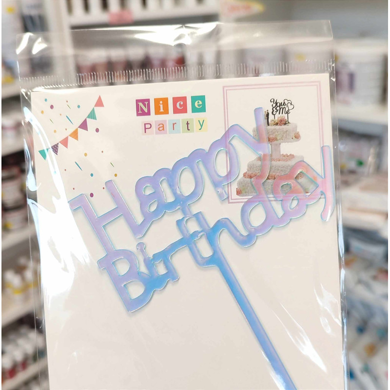 Happy Birthday Hologramos Szülinapi beszúró