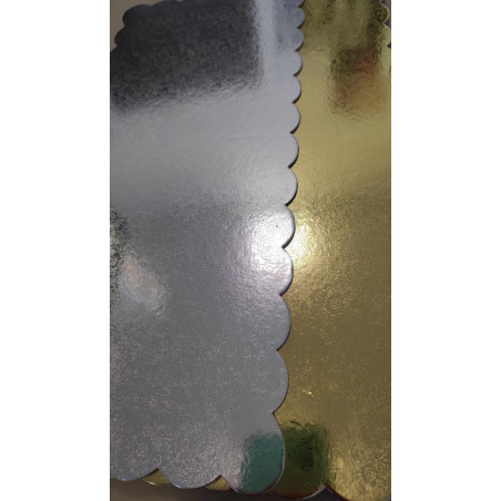 Cake Card with wavy edges 40x18cm