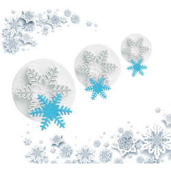 Large Snow Flakes Plunger Cutter