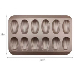 Madeleine baking pan 12 pieces