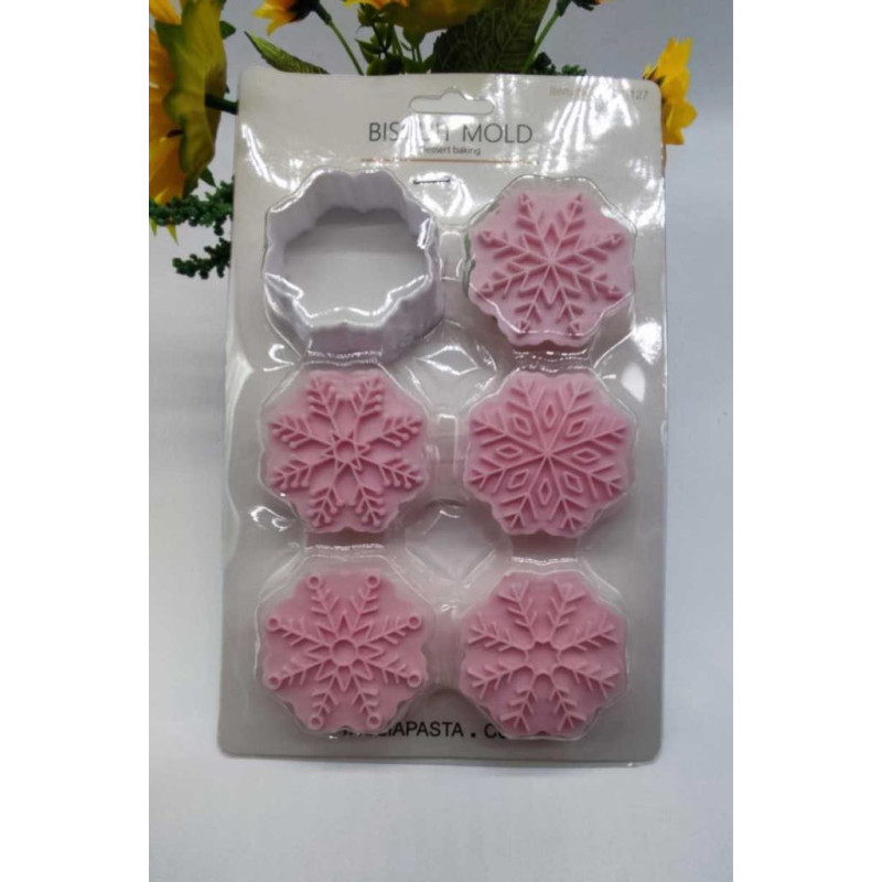 Snowflakes cutter and embossing set of 6