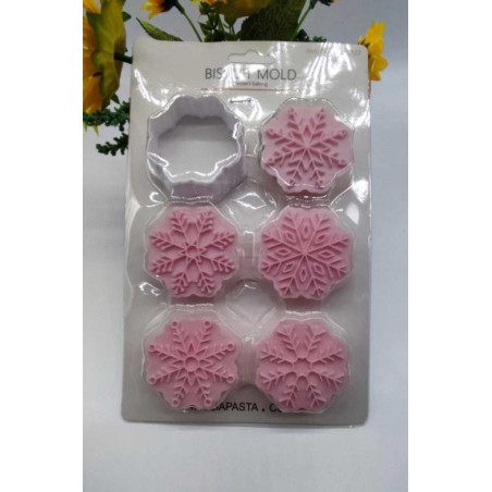 Snowflakes cutter and embossing set of 6