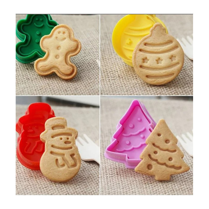 Christmas plunger cutters (4pcs)