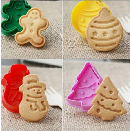 Christmas plunger cutters (4pcs)