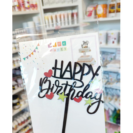 Happy Birthday Fekete Szülinapi beszúró