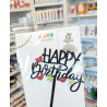 Happy Birthday Fekete Szülinapi beszúró