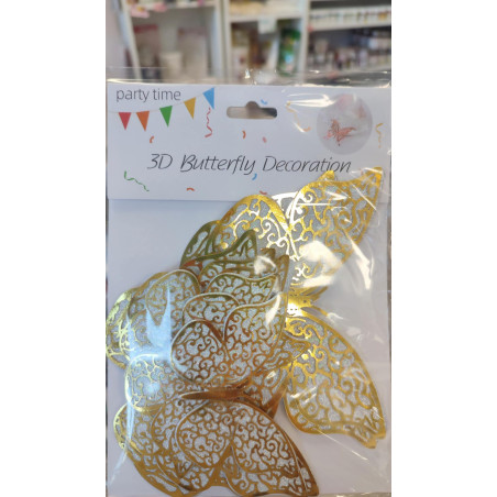 Butterfly sett- gold-silver