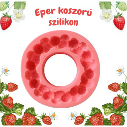 Eper koszorú szilikon forma