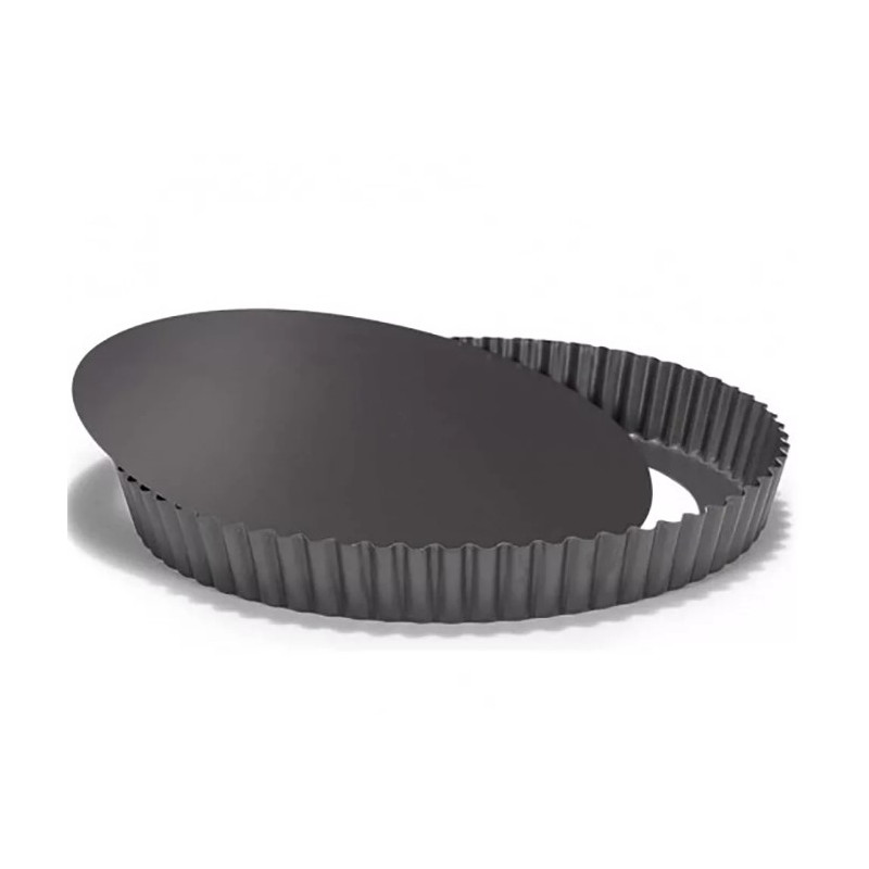 Kivehető aljú alumínium, kerek pite sütőforma 24cm