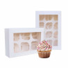 Cupcake Box White 6 muffins or 12 mini muffins