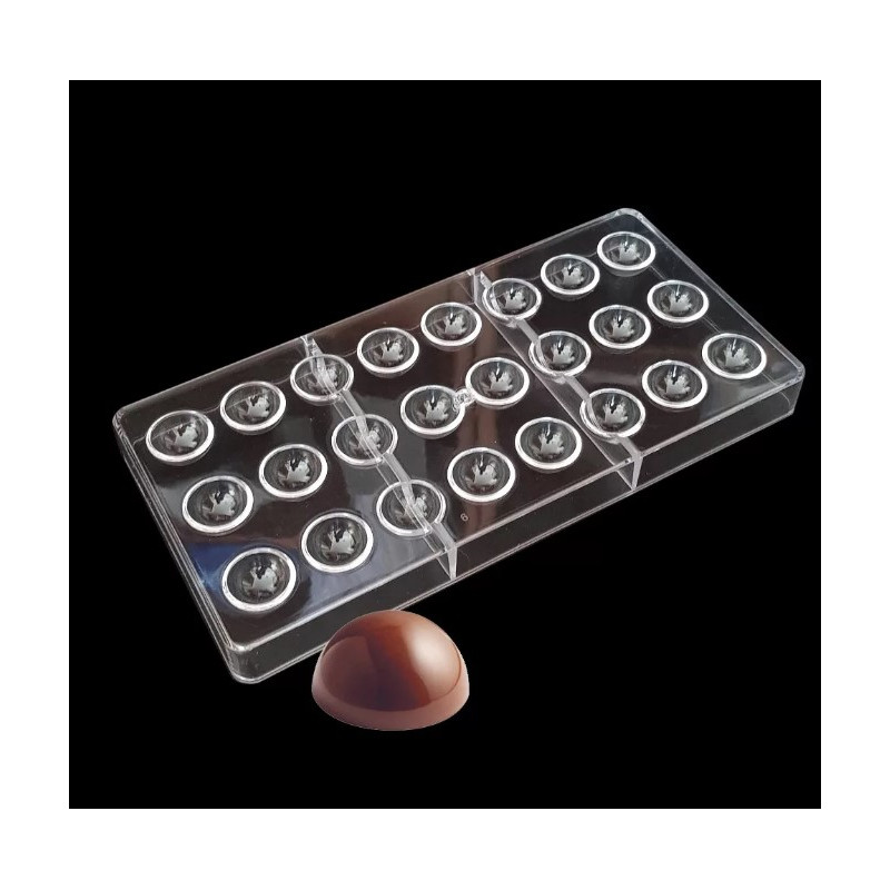 Semi-sphere polycarbonate chocolate mold