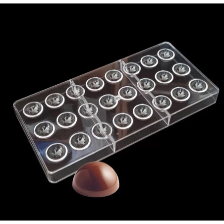 Semi-sphere polycarbonate chocolate mold