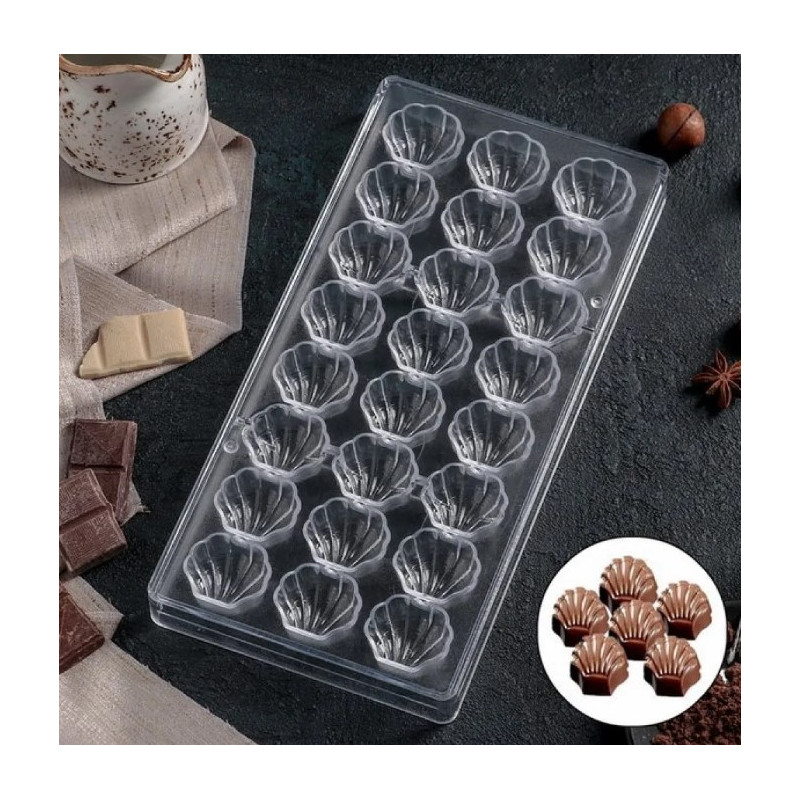 Shells polycarbonate chocolate mold