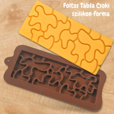 Foltos Táblás Csokoládé Szilikon forma