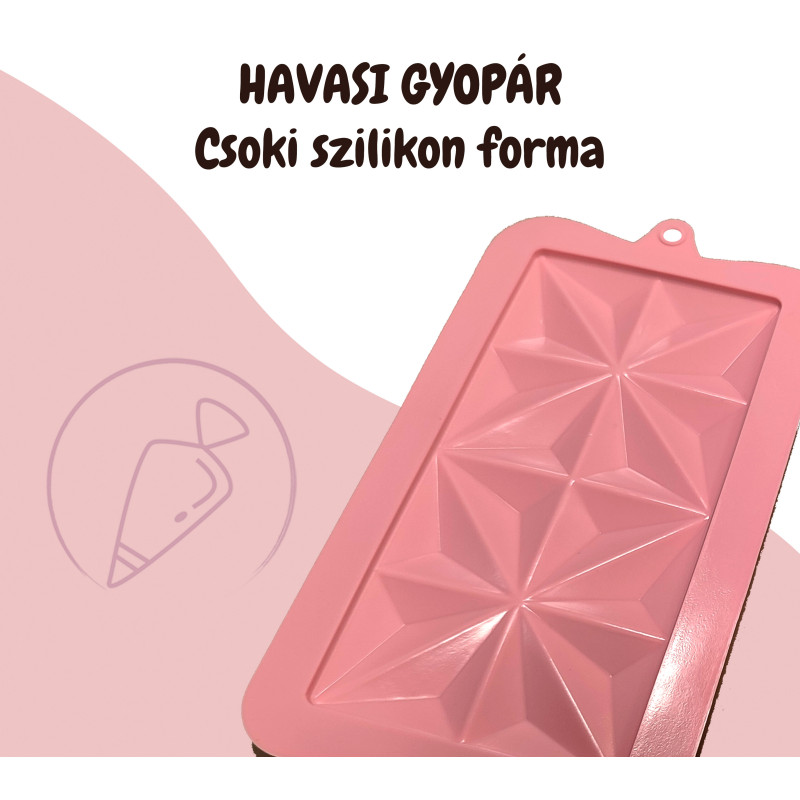Havasi Gyopár táblás csoki szilikon forma