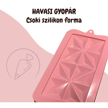 Havasi Gyopár táblás csoki szilikon forma