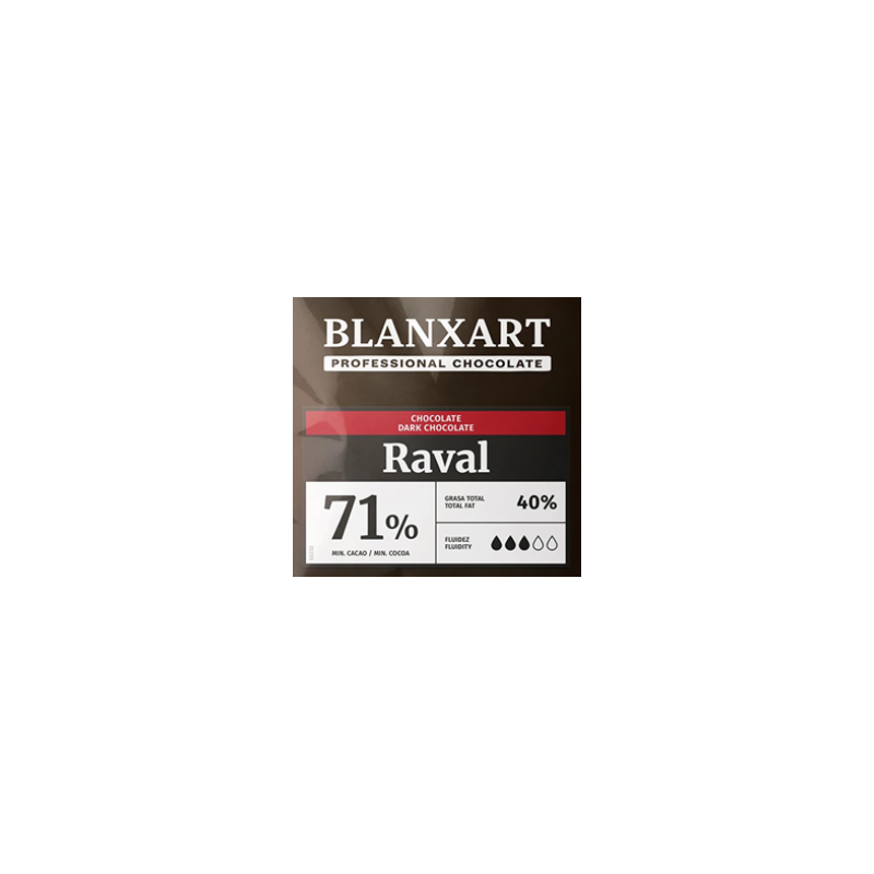BLANXART RAVAL Dark Chocolate callets 5kg