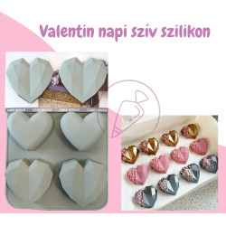 Valentin napi szív szilikon