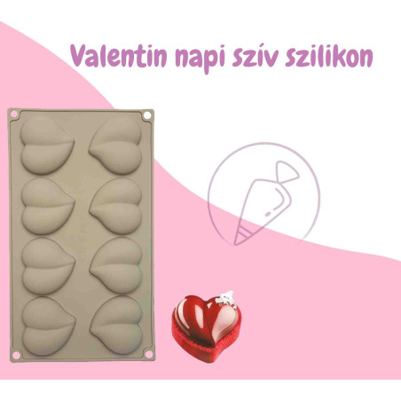 Szív szilikon forma Valentin