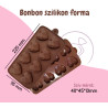 Diamond Heart bonbon chocolate silicone mold Valentine