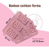 Love feliratos bonbon szilikon forma