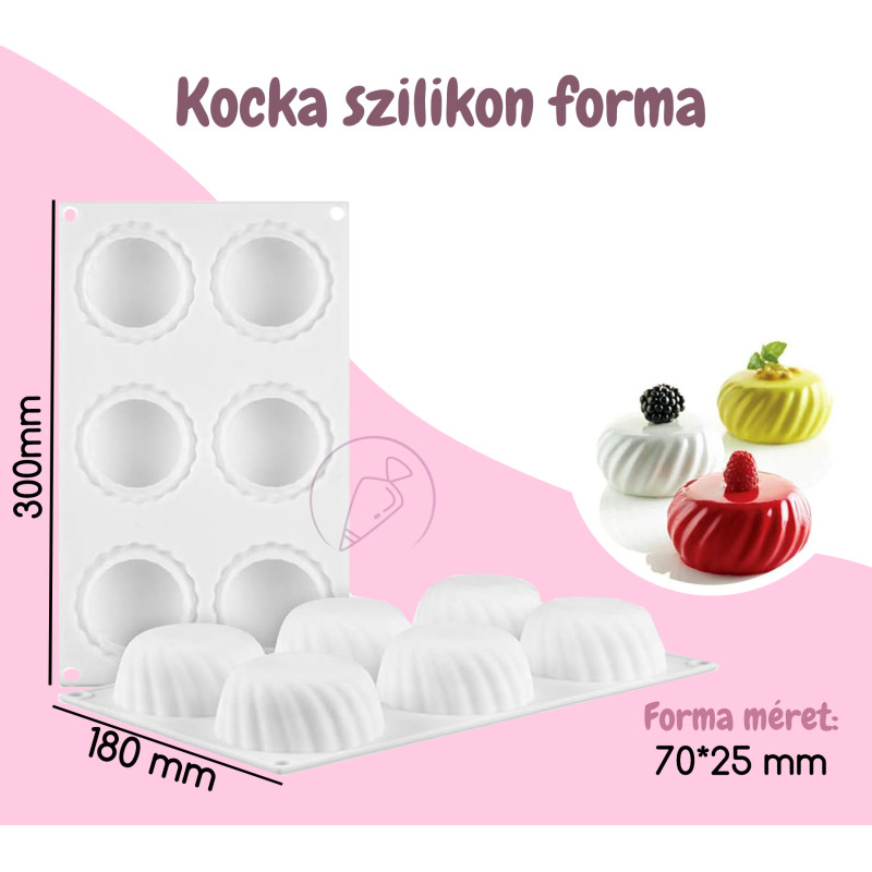 Bordás szilikon forma