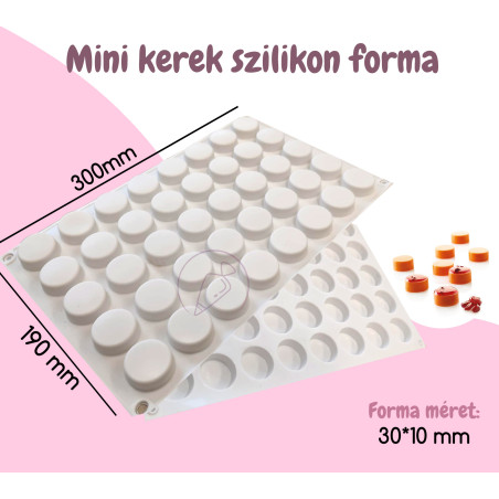 35 részes Mini kerek szilikon forma