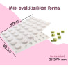 35 részes Mini kerekovális szilikon forma