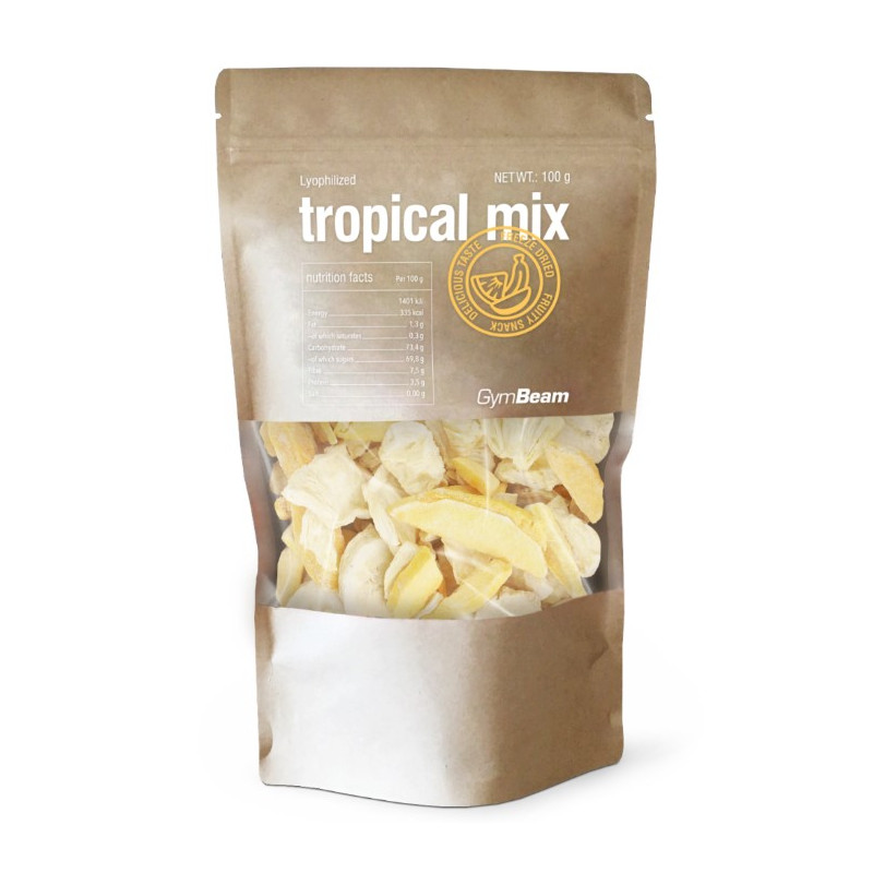 Liofilizált trópusi mix darabok 100g