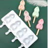 Double hearts Icecream - Popcake silicone mold design