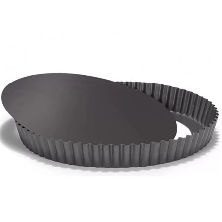 Kivehető aljú alumínium, kerek pite sütőforma 22cm