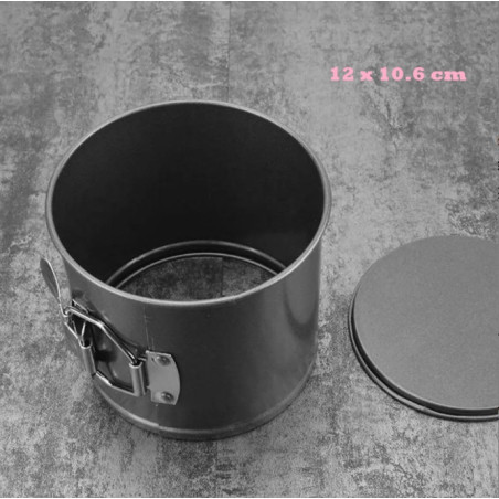 Cake ring: 12 cm, height: 10.6 cm