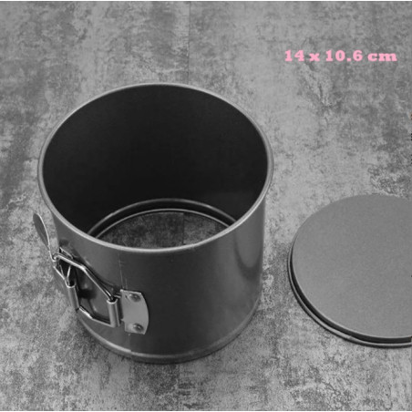 Cake ring: 14 cm, height: 10.6 cm