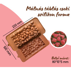 Rasberry chocolate  bar mold