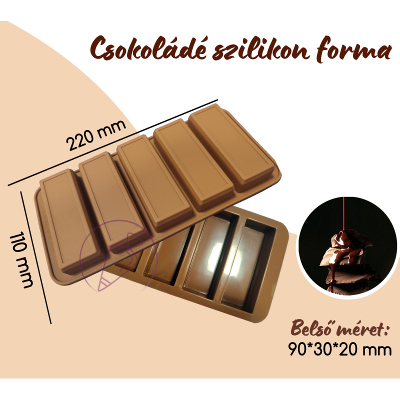 Csokoládé bonbon szilikon forma Dubai