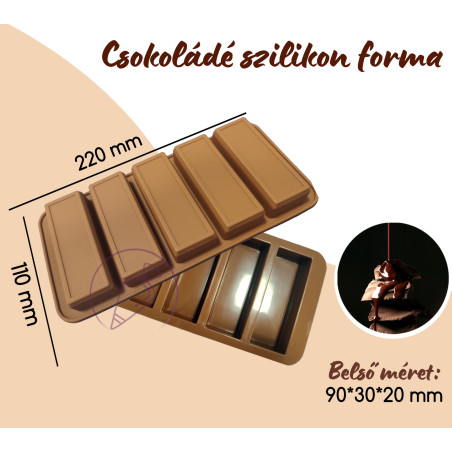 Csokoládé bonbon szilikon forma Dubai