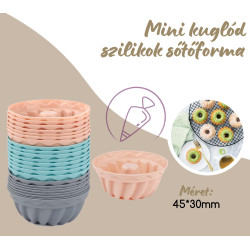 Mini kuglóf szilikon...