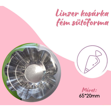 Linzer kis fém kosárka szett 4db-os