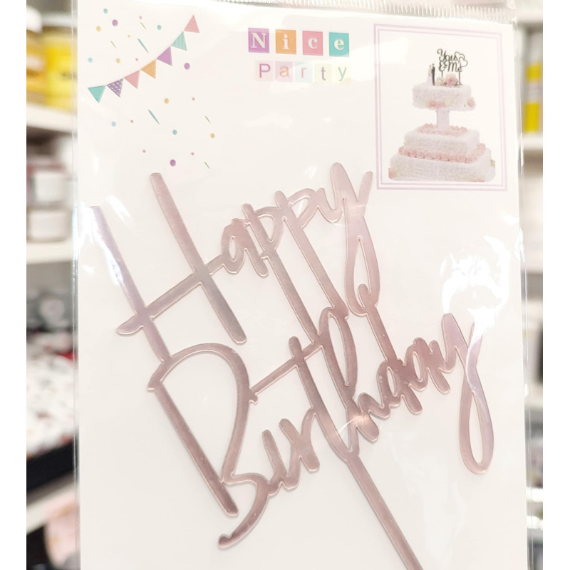 Happy Birthday Rosegold Szülinapi beszúró