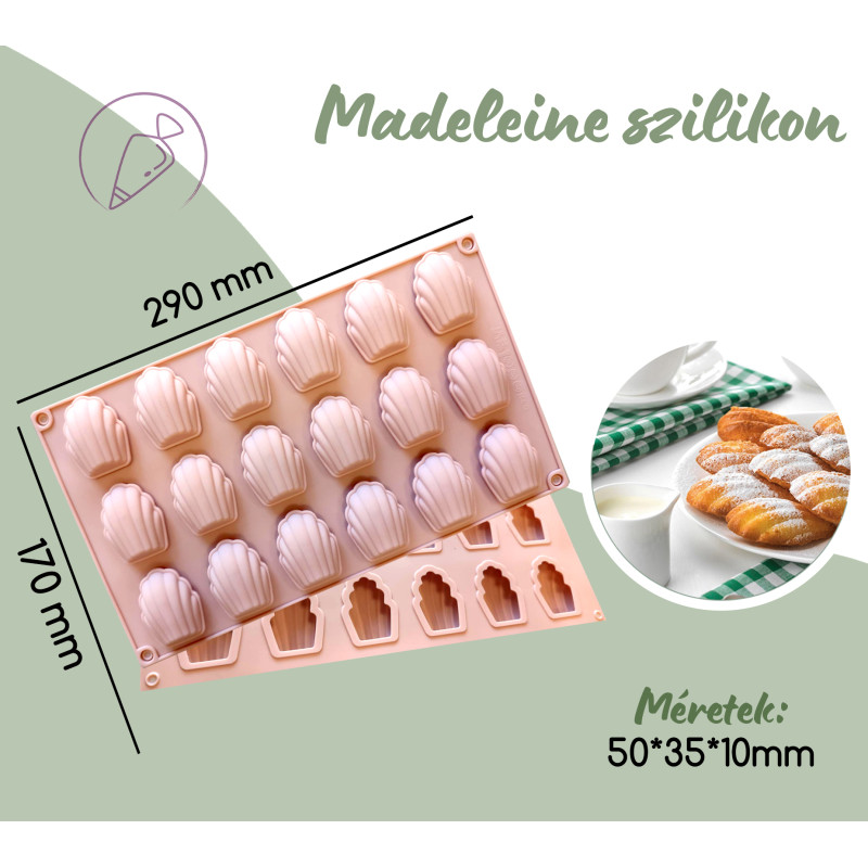 Madeleine silicone mold