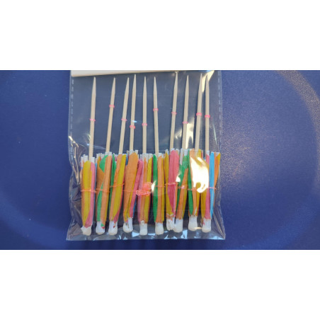 Muffin paper toppers - umbrella 10 pcs