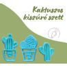 Kaktuszos kiszúró mintázó szett