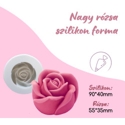 Big rose silicone mold