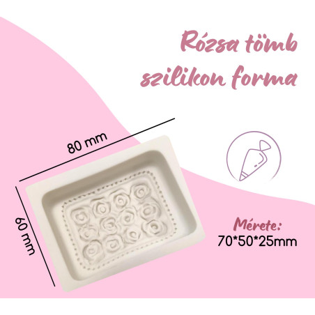 Rose silicone mold