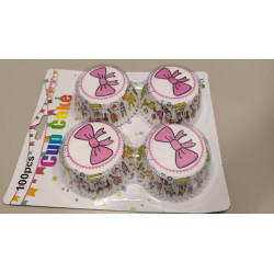 Cute bow muffin cups 100 pcs
